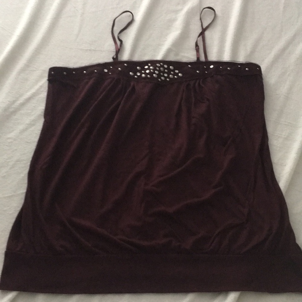 XXL Xhilaration tank w/embellishment